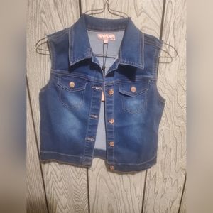 Vince camuto Girl vest Denim jacket slim